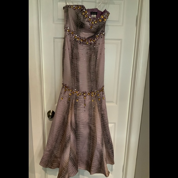 Jovani strapless dress sz 8 - Picture 2 of 15